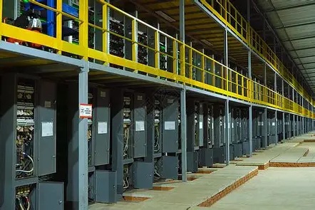 A modern mining farm equipped with latest technology